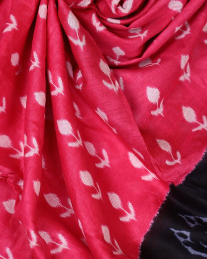 Magenta pink Mul Cotton Saree