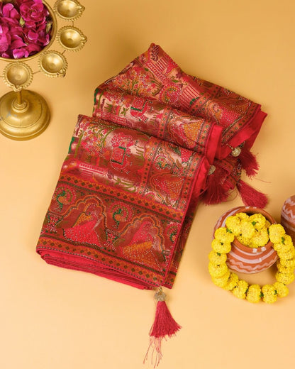 Rani Rose Kanjivaram Silk Saree
