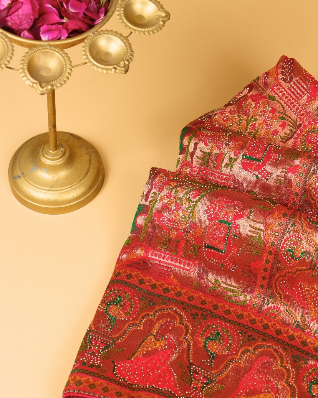 Rani Rose Kanjivaram Silk Saree