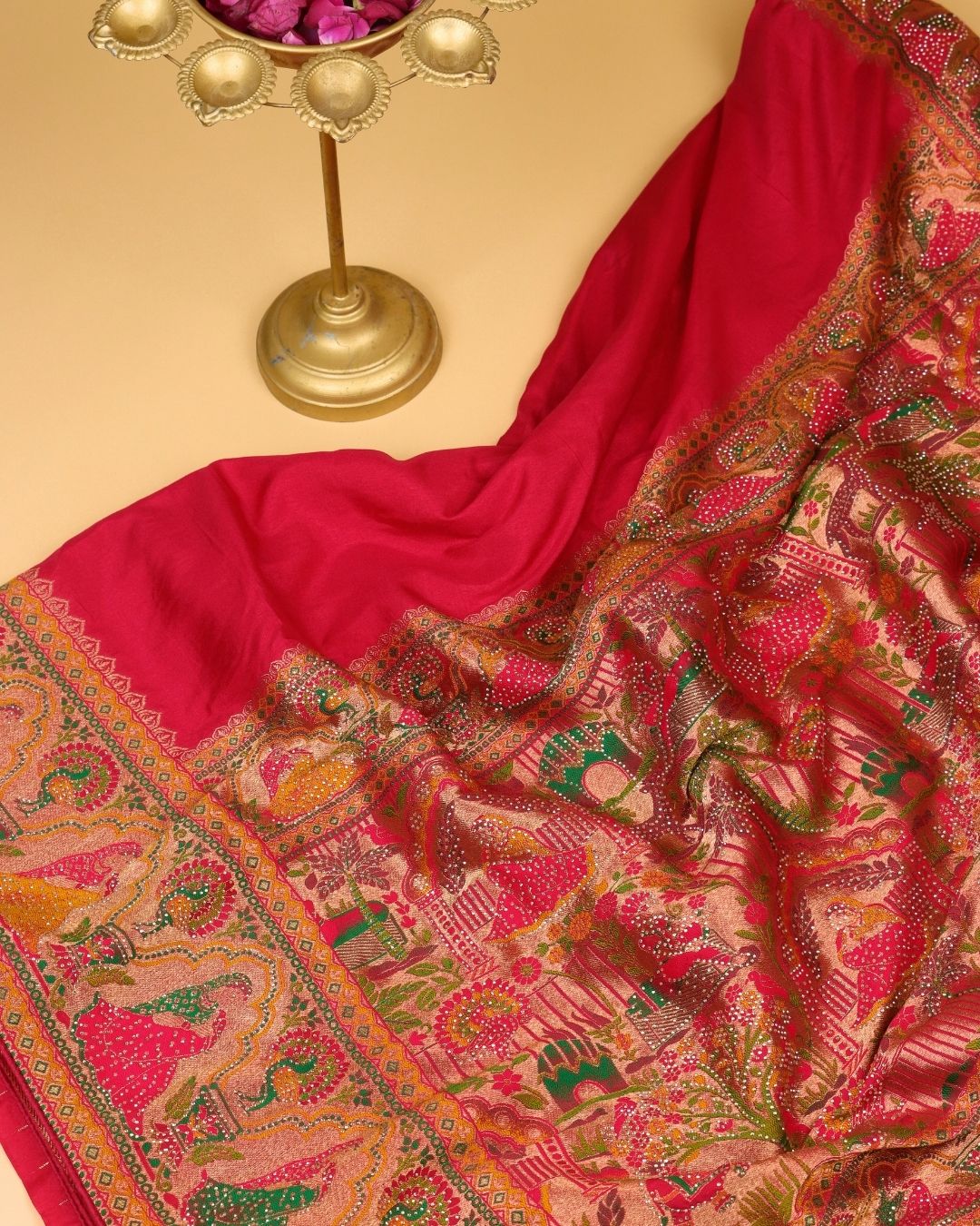 Rani Rose Kanjivaram Silk Saree