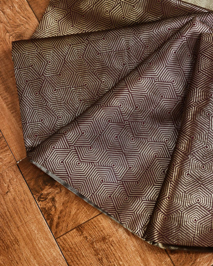 Maroon Hexa Heritage Silk Saree