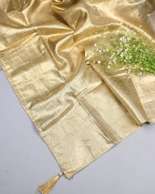 Rich Golden Tissue Silk Saree