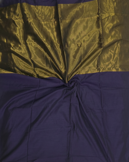 Royal Purple Khadi Cotton Saree