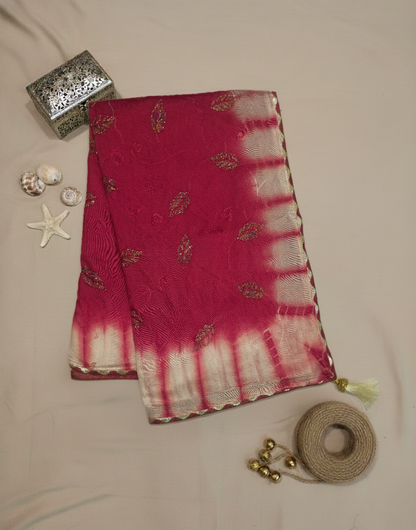 Bandhani Cotton Saree