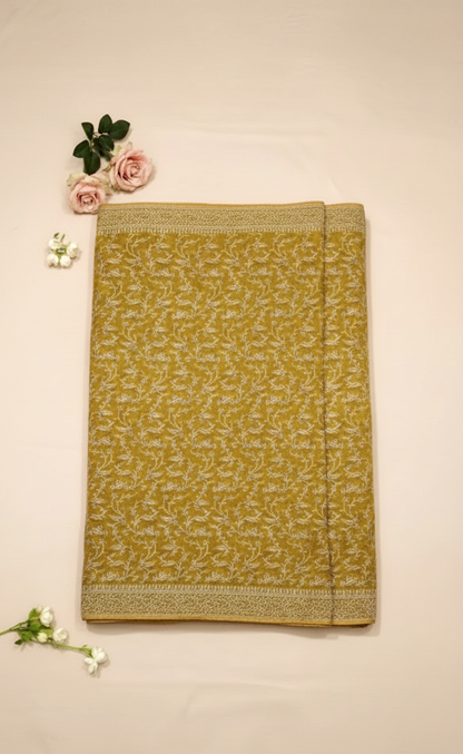 Golden Aura Tissue Silk Saree