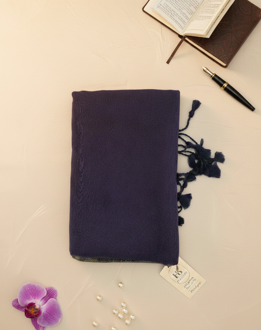 Royal Purple Khadi Cotton Saree