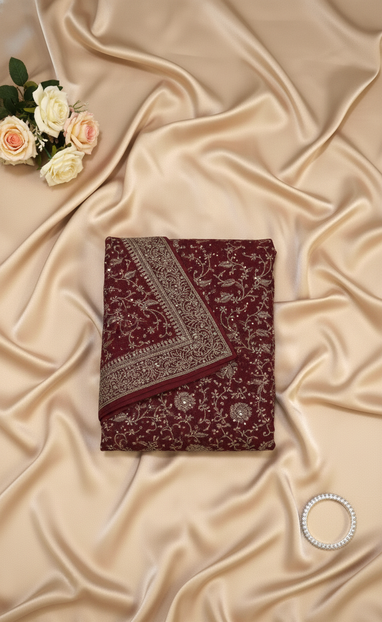 Mulberry Bloom Tissue Silk Saree