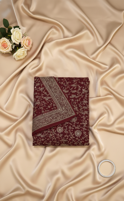 Mulberry Bloom Tissue Silk Saree