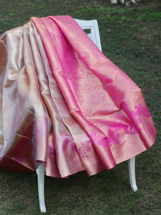 Swarna Gulabi Pattu Saree