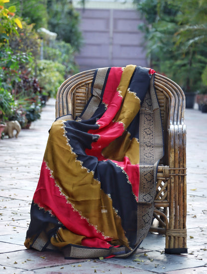 Royal Ember Stripes Saree