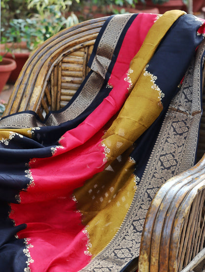 Royal Ember Stripes Saree