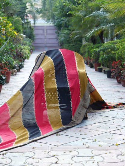 Royal Ember Stripes Saree