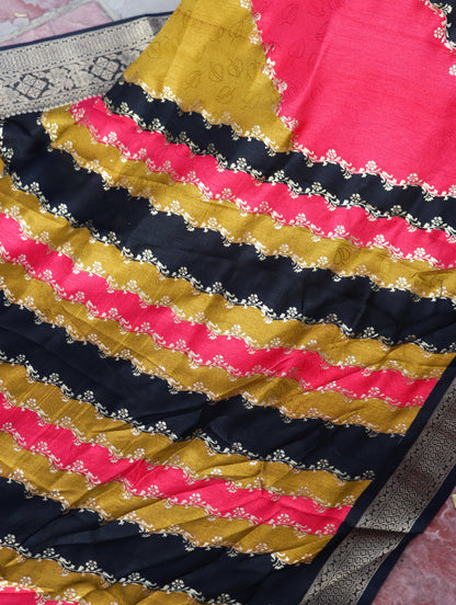 Royal Ember Stripes Saree